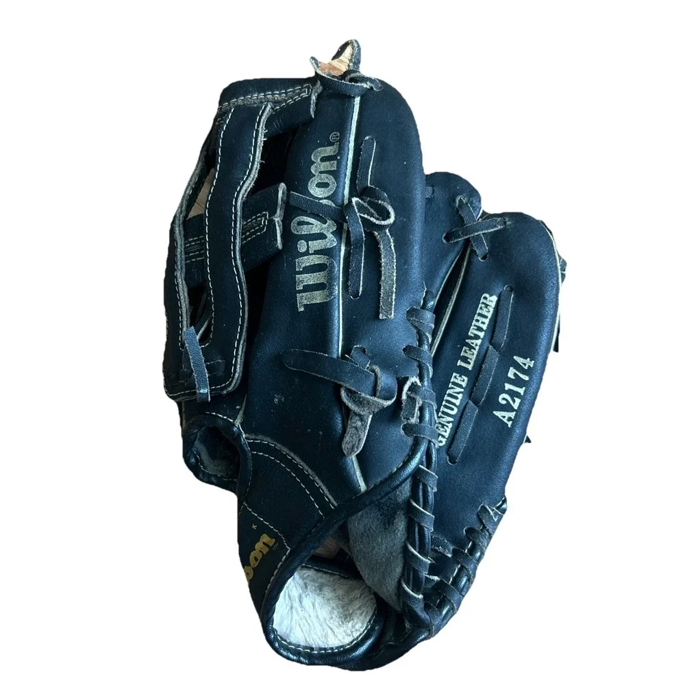Wilson Signature Model A2174 Black Leather Baseball Glove Kevin McReynolds RHT